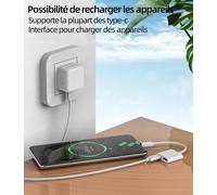 2 in 1 USB C Jack Adapter (Pack of 2) Compatible for Xiaomi Huawei Redmi Apple iPhone15 Pro Max Plus iPad Air DAC Aux Cable Dual Type-C Earphone Jack Earphone Charger Adapter Audio Headset