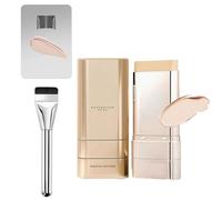 2 in 1 Vivien Beauty Foundation Stick with Brush,Vivian Beauty Foundation Stick,Multi-use Double Head Foundations Make up Sticks,Natural Finish, Longwear Waterproof Foundations (Ivory)