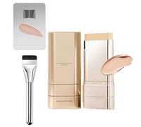 2 in 1 Vivien Beauty Foundation Stick with Brush,Vivian Beauty Foundation Stick,Multi-use Double Head Foundations Make up Sticks,Natural Finish, Longwear Waterproof Foundations (Skin)