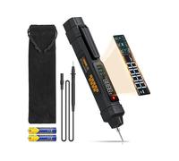 2 in 1 Voltage Tester Digital Multimeter TRMS 6000 Non-Contact NCV Voltage Detector with LCD Display for AC/DC Voltage Resistor Diode Continuity Capacitance Frequency-Black Case