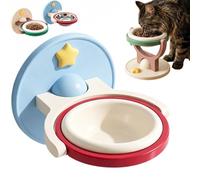 2-in-1 Wall Mounted & Elevated Cat Bowl,with Removable Pet Bowl，A：Ceramic