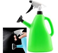 2 in 1 Watering Can with Sprayer, Dual-Purpose Sprinkler Watering Can, Multifunctional Garden Sprayer, 1L Plastic Watering Can Indoor Garden Plants Pressure Spray Water Kettle for Flowers, Succulents