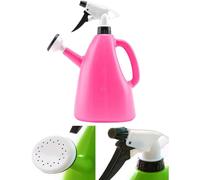 2 in 1 Watering Can with Sprayer, Dual-Purpose Sprinkler Watering Can, Multifunctional Garden Sprayer, 1L Plastic Watering Can Indoor Garden Plants Pressure Spray Water Kettle for Flowers, Succulents