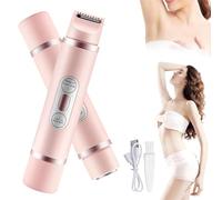 2 In 1 Womens Body Shaver, 2 In 1 Electric Shaver for Women, Electric Bikini Shaver for Women, Wet And Dry Use Body Trimmer for Home & Travel(Pink)