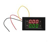 2 In Digital Voltage Ammeter 300V 20A LED Display Current Voltage Meter With Hall Sensor Through Hole Design For Cars Motorcycles Electric Bikes And More Vehicles
