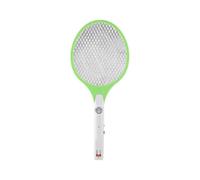 2 in1 Electric Fly Mosquito Swatter Bug Zapper Racket Insects Killer with LED Light US (Green)