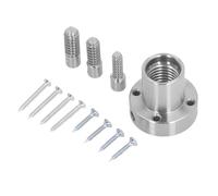 2 Inch Lathe Faceplate with Screw, Alloy Steel Woodworking Chuck Face Plate for 1x8 TPI Spindle, Includes Mounting and Wood Screws for Small Bowl Turning Projects