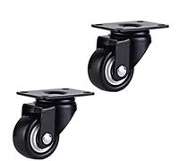 2 Inch PU Casters Wheels Mute Wheel Wearable for Sofa Furniture Trolleys Industrial Hardware 2Pcs Casters