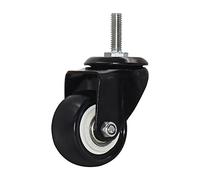 2 inches 50mm Heavy Duty 180kg Black Swivel Castor Wheels Trolley Furniture Caster 4Pcs Casters(E2)