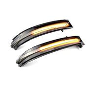 2 Indicateur de clignotant à LED Compatible avec Nissan Qashqai Juke X-Trail Indicateur de rétroviseurs latéral dynamique flèches latérales auto Noir fumé