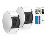 2 Indoor Camera - Caméras de surveillance intérieures - Volet Motorisé - Détecteur de Mouvement & vision nocturne - Haut-Parleur & Microphone