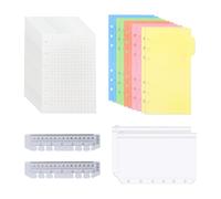 2 Intercalaires, 2 Pochettes De Rangement, 2 Règles Souples, 2 Papiers Millimétrés, Un Ensemble De Cahiers À Feuilles Mobiles, Un Ensemble De Remplacement De Cahier