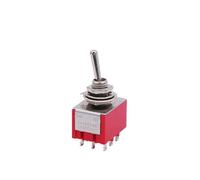 2 interrupteurs à bascule de 6 mm, unipolaire à deux positions, étanches, for outil électronique ON-OFF-ON 6A(ON-ON 9pin)