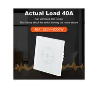 2 Interrupteurs Intelligents Tuya WiFi EU pour Chpour Audière 40 A, Conformes à la Norme Européenne, avec Fonction de Compte à Rebours