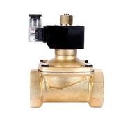 2'' IP65 Waterproof Brass Solenoid Valve Normally Open 24V 12V 220V 110V Water/Gas Solenoid Valves For Humid Environment(NPT_12VDC_VITON-SEAL)