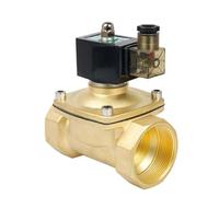 2'' IP65 Waterproof Brass Solenoid Valve With LED Power Indicator 24V 220V 110V Normally Closed Brass Electric Solenoid Val(BSP_240VAC_VITON-SEAL)