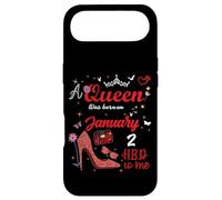 2 Janvier Anniversaire This Queen Was Born on Janvier 2nd Coque pour iPhone Air