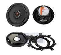 2 JBL GX602 Haut-Parleurs Coaxiales 16,5 CM 2,3 Ohm + Grilles & Adaptateur