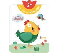 2+ Je colle et j'apprends des nombres - poule