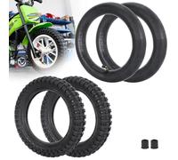 2 jeux de 12,5x2,75 (12-1 / 2x2,75) pneus à crampons robustes et chambres à air avec potence tr87 courbée de remplacement pour mini-vélos de poche MX125 MX350 MX400 Dirt Rocket X-560 Scooter