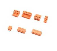 2 jeux de bornes à vis PCB HT3.96mm 10A 300V HT396K, fiche Orange 2-12P(Straight needle,6p)