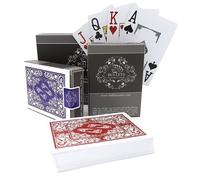2 jeux de cartes de poker en plastique imperméables - Bullets Playing Cards - avec index Jumbo