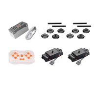 2 jeux de moteurs à traction et accessoires, une batterie au lithium (pas de boîtier de batterie, donc pas de piles supplémentaires nécessaires), télécommande, toutes les pièces sont compatibles avec
