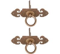 2 jeux de poignées en forme de battes en cuivre antique décoratif tiroirs -T��r bouton pour��r armoire à chaussures