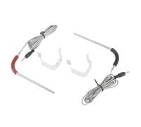 2 jeux de sondes à viande pour gril, avec Clip support, pour Weber Igrill, Mini, 3 thermomètres, moniteur cuisson noir et rouge