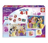2 jeux éducatifs basiques et 2 puzzles - EDUCA - Educa Superpack Disney Princess