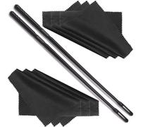 2 Jeux Nettoyage De Flûte, Bâton Et Chiffon De Nettoyage De Flûte, Chiffon l'Intérieur Nettoyage De Flûte, Pour Nettoyer Et Polir Les Rainures Intérieures Et Extérieures Des Instruments (Noir).