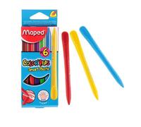 2 Jeux, Petits 6 Couleurs De Cire, Maped Color'peps