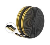 : 2 joints d'isolation adhésifs pour portes et fenêtres 2 x 8 m - coloris noir