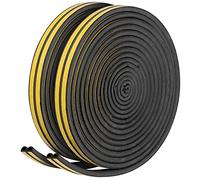 2 joints disolation adhésifs pour portes et fenêtres 2 x 8 m - coloris noir [AGT]