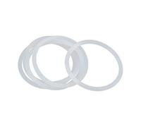 2 joints toriques en silicone, diamètre extérieur 130 mm, diamètre intérieur 110 mm, épaisseur 10 mm, joint d'étanchéité rond blanc VMQ,130x110x10mm