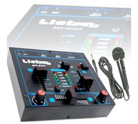 Mixeur DJ à 2 canaux, fonction talkover à fondu enchaîné MX -200 avec microphone