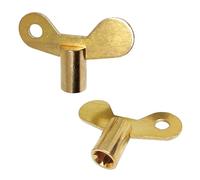 2 Kit Clé à carré, Clés Métal de purgeur à carré pour Purgeur Et Vidange, Or