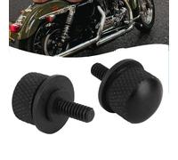 2 Kit de Vis de Fixation de Siège Vis Selle per Harley Davidson Boulon de Fixation du Siège Vis de Montage ArrièRe Moto en Alliage D'Aluminium, Vis Fixes, Accessoires de Modification Universels (Noir)