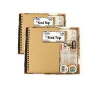 2 kits carnet de voyage 20 x 14 cm
