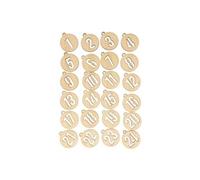 2 kits de chiffres ronds en bois calendrier de l'Avent -