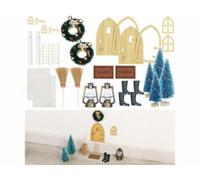 2 kits de décoration de Noël "Porte de maison de lutin" Infactory