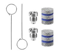 2 Kits d'Orifices Canon Mousse, Buses Universelles Acier Inoxydable 1,1mm et Kit Mailles Fabrication Accessoires Pratiques pour Lance à Mousse Neige (5 Couches)