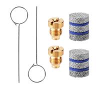 2 Kits d'Orifices Canon Mousse, Buses Universelles Acier Inoxydable 1,1mm et Kit Mailles Fabrication Accessoires Pratiques pour Lance à Mousse Neige (5 Couches)