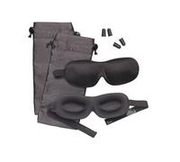2 kits sommeil avec masques occultant, bouchons doreilles et sacs de rangement [Pearl]