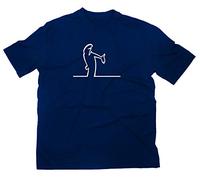 #2 La Linea Lui Cartoon Fun Kult T-Shirt S, Bleu marine