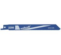 Wolfcraft Lames de scie sabre 2298000 – 130 mm HCS Bois/Plastique – 2 pièces