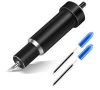 2 lames de coupe 30° avec boîtier, 1 lame de coupe profonde pour Cricut Explore 3/Maker 3/Air 2/Air/One, lame de précision pour couper des autocollants, films réfléchissants en vinyle (noir)