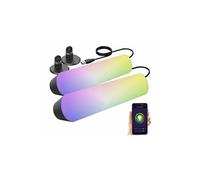 Luminea Home Control : 2 lampes d'ambiance USB à LED RVB CCT avec contrôle par application G