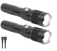 KryoLights 2 lampes de poche LED rechargeables 800 lm en aluminium