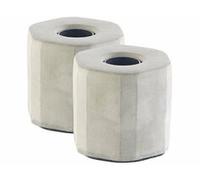 2 lampes de table décoratives en béton E27 / jusqu'à 40 W / coloris gris Lunartec